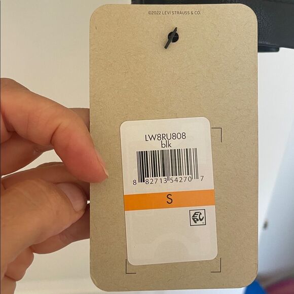 NWT Levi's Belted Faux Leather Moto Jacket - Black Size Small - Picture 7 of 15